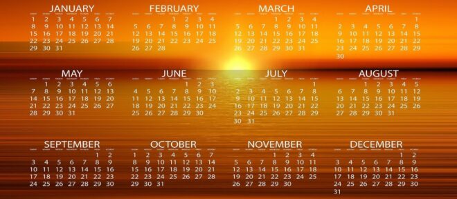 Sunrise Calendar